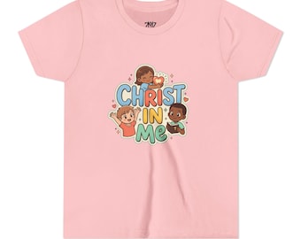 Christ In Me Youth Tee | Kids Christian Shirt, Faith Graphic Tee