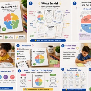 Executive Function Workbook for Kids Ages 6-9 | Focus, Confidence, Problem-Solving (Instant Download) image 5