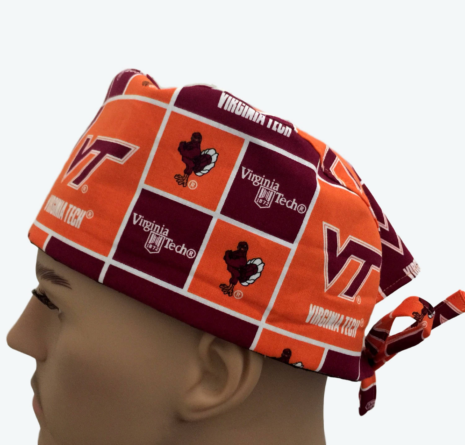 Virginia Tech Scrub Cap VT Scrub Hat Vet Tech Scrub Hat Etsy