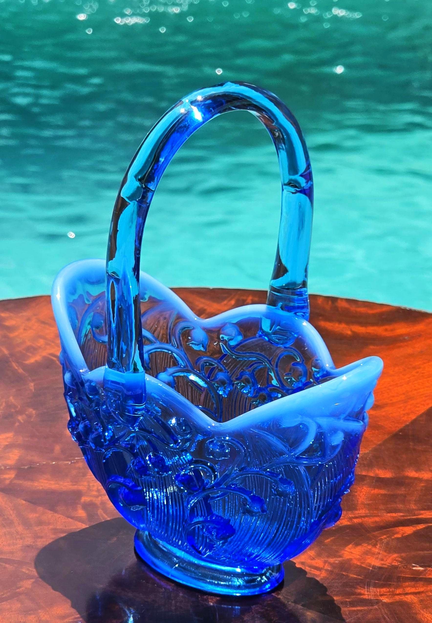 Fenton Blue Opalescent - Etsy