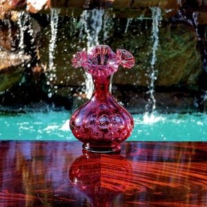 Fenton Melon Vase 8