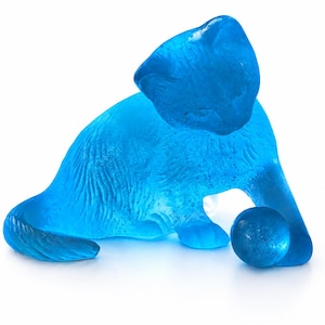 Daum Crystal Cat - Etsy