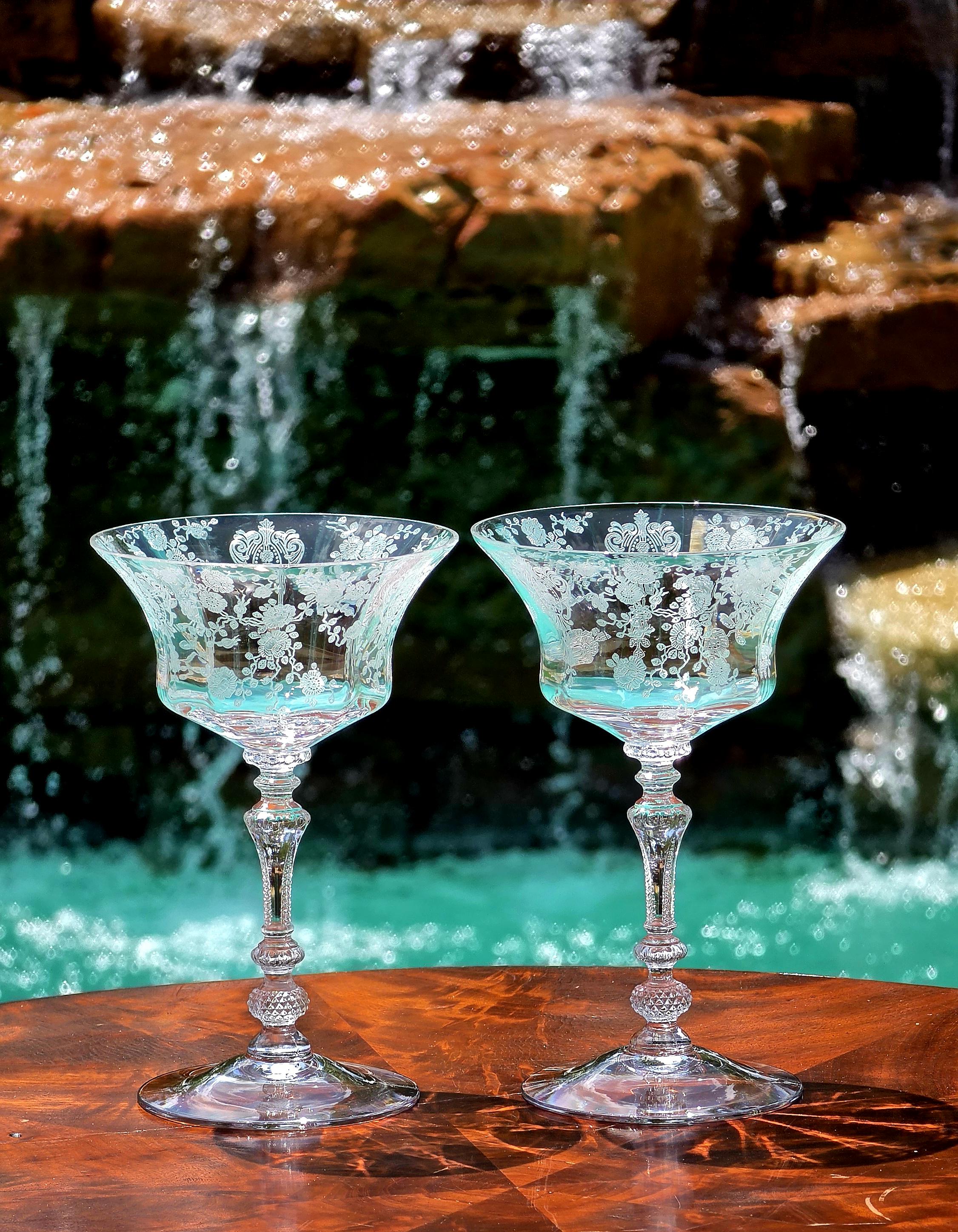 Cambridge Rosepoint Crystal - Etsy