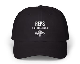 Bestickte Faith Fitness Dad Cap | Christliche Trainingsmütze für Sportler