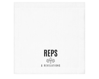 Reps & Revelations Gym-Handtuch | Glaubensbasiertes Trainingsaccessoire