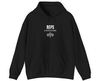 Reps & Revelations Glaubens-Hoodie | Christliches Sport-Sweatshirt | Christliche Fitnessbekleidung