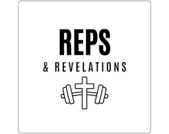 Reps & Revelations Aufkleber | Faith Gym Aufkleber, Vinylaufkleber für christliche Athleten