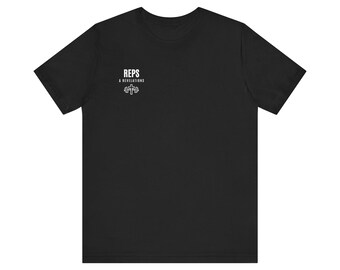 Reps & Revelations Hantel-Logo-T-Shirt | Christliches Fitness-Shirt, Sportbekleidung für christliche Zwecke