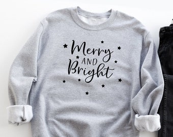 Merry and Bright - Christmas Winter Sweatshirt