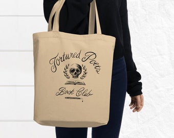Book Club Tote Tortured Poets Bag Taylor Swift Gift for Student Library Tote Bag School Bag Collage Tote Literary Book Tote Tortured Poets