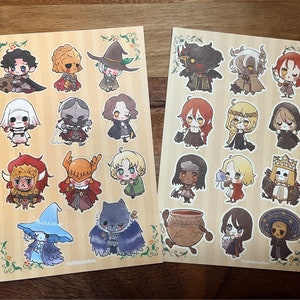 ER Soulsborne inspired Sticker Sheets