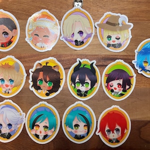Twst Wonderland inspired Clear Stickers