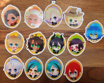 Twst Wonderland inspired Clear Stickers