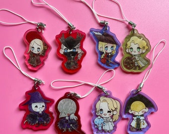 Mini Bloodborne Charms double sided Keychains