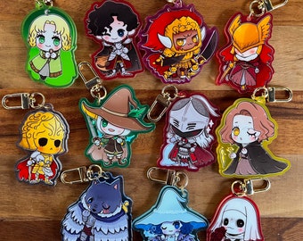 Soulsborne ER New! Night Reign keychains