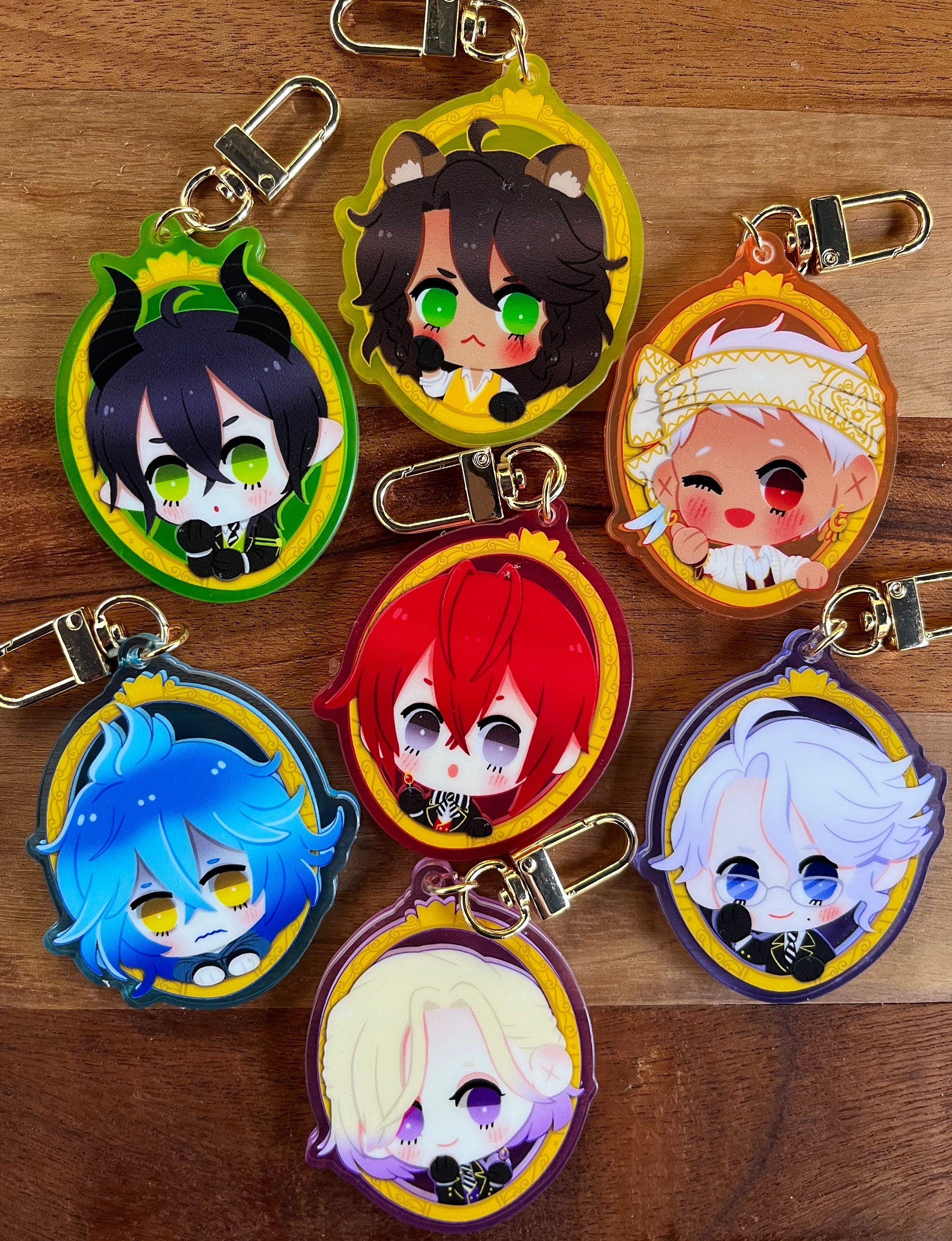 Twisted Wonderland Inspired Keychains Etsy