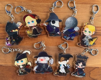 Bloodborne Charms double sided Keychains
