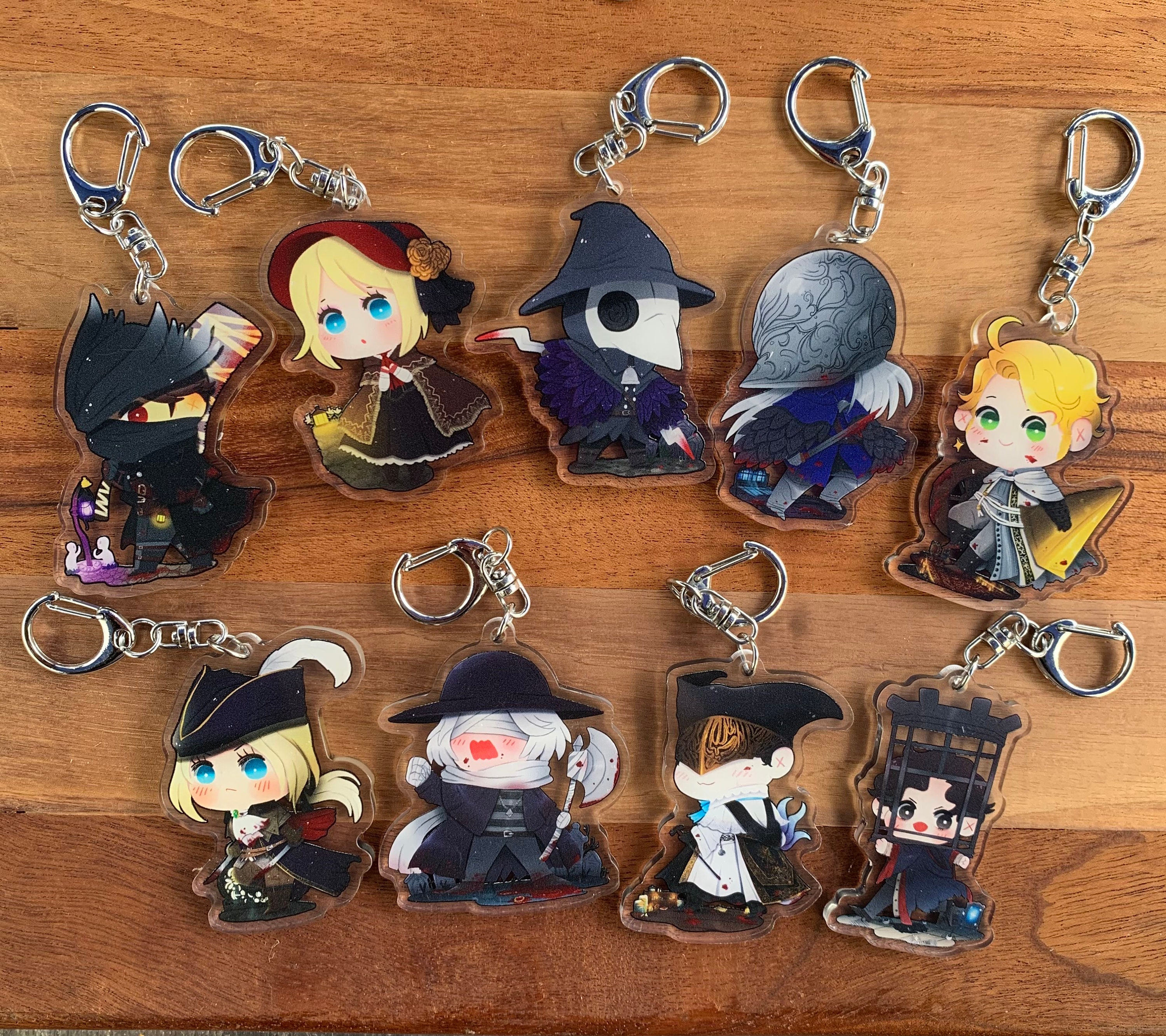 Bloodborne Charms double sided Keychains