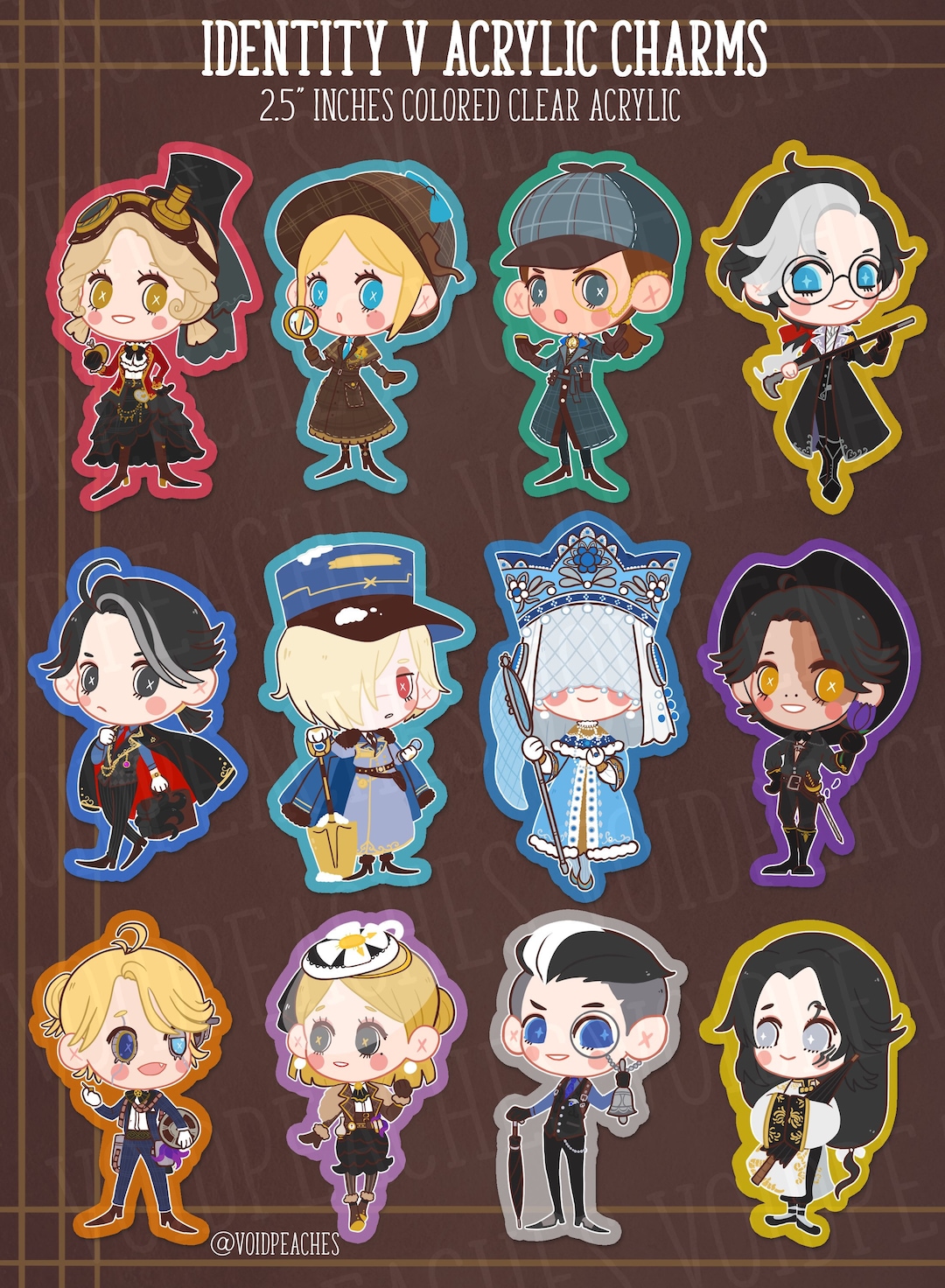 Identity V Acrylic Keychains - Etsy