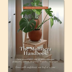 Guía de Monstera en PDF / Manual imprimible para plantas de interior, guía rápida y solución de problemas para aficionados a las plantas