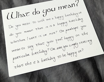 Lord of the Rings Birthday Card