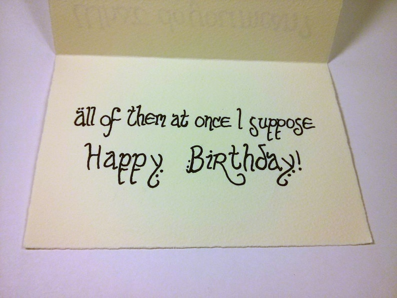 Lord of the Rings Birthday Card image 2