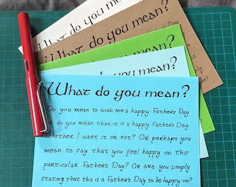 Hobbit Fathers Day Card - Lord of the Rings Card