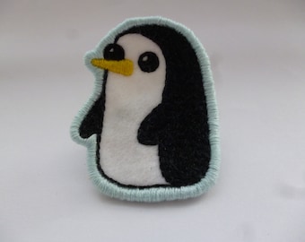 Gunter Adventure Time Embroidered Patch Brooch - Penguin Patch