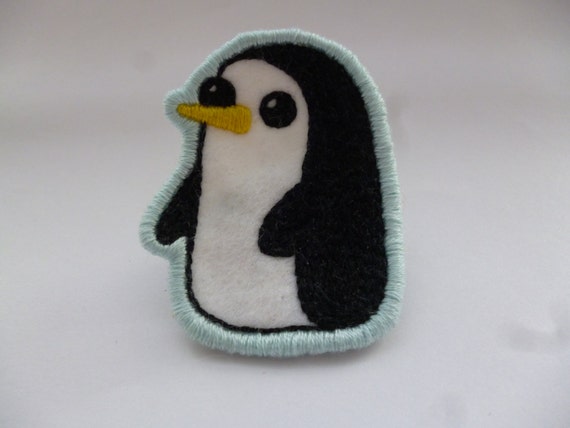 Gunter Adventure Time Embroidered Patch Brooch Penguin Patch Etsy