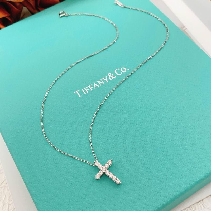 Tiffanys and co cross necklace - Etsy 日本