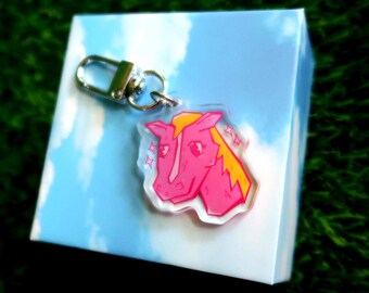 Horse keychain acrylic charm | danglingkeys by rosie