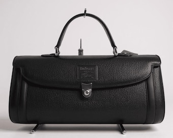 【美品】VINTAGE COACH HAND BAG BLACK 9942 Vintage Coach Carousel Small Top Handle Crossbody Handbag 9942