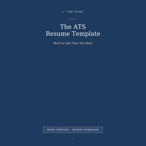 Modèle de CV ATS pour adjoints de direction | Format simple qui passe les bots | Guide des formules à puces | Téléchargement numérique