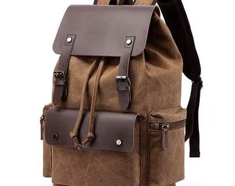 Rucksack mit hochwertigem Lederdesign