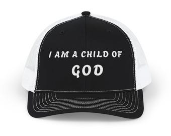 I Am A Child Of God Snapback Cap | Christian Faith Mesh Hat