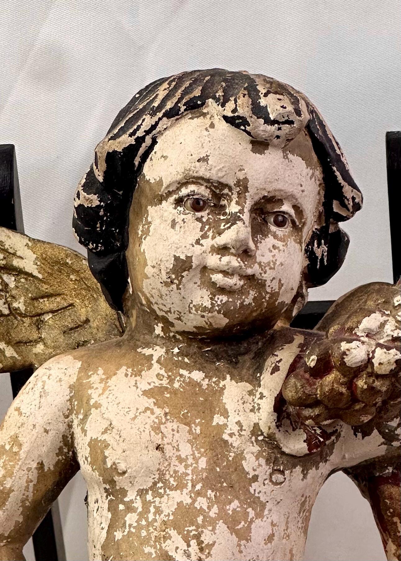 Antique Wood Angel - Etsy