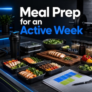 Fitness Meal Prep | Meal Prep for an Active Week | Printable General Meal-Prep Planning Workbook