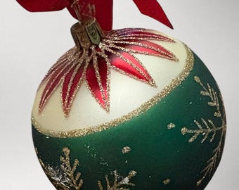 Vintage 2003 Waterford Holiday Heirlooms Winter Ball Ornament Avon Boxed 4 In