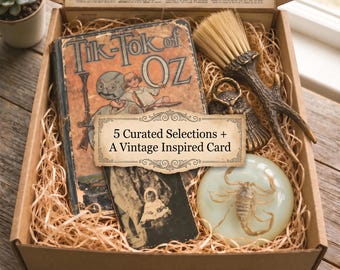Curated Vintage Mystery Box, 5 Handpicked Finds + Card (Choose Theme)
