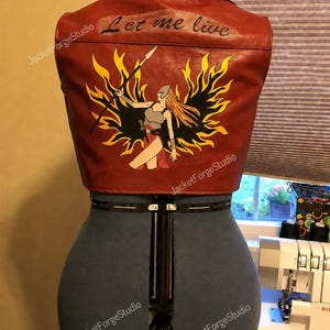 Claire Redfield Inspired Cropped Vest, Resident Evil Code Veronica Cosplay, Real or Faux Leather