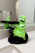 Oogie Inspired 3-Wick Candle Holder Display | Spooky Halloween Candle Stand | Green Character Candle Display | Bath and Body Works