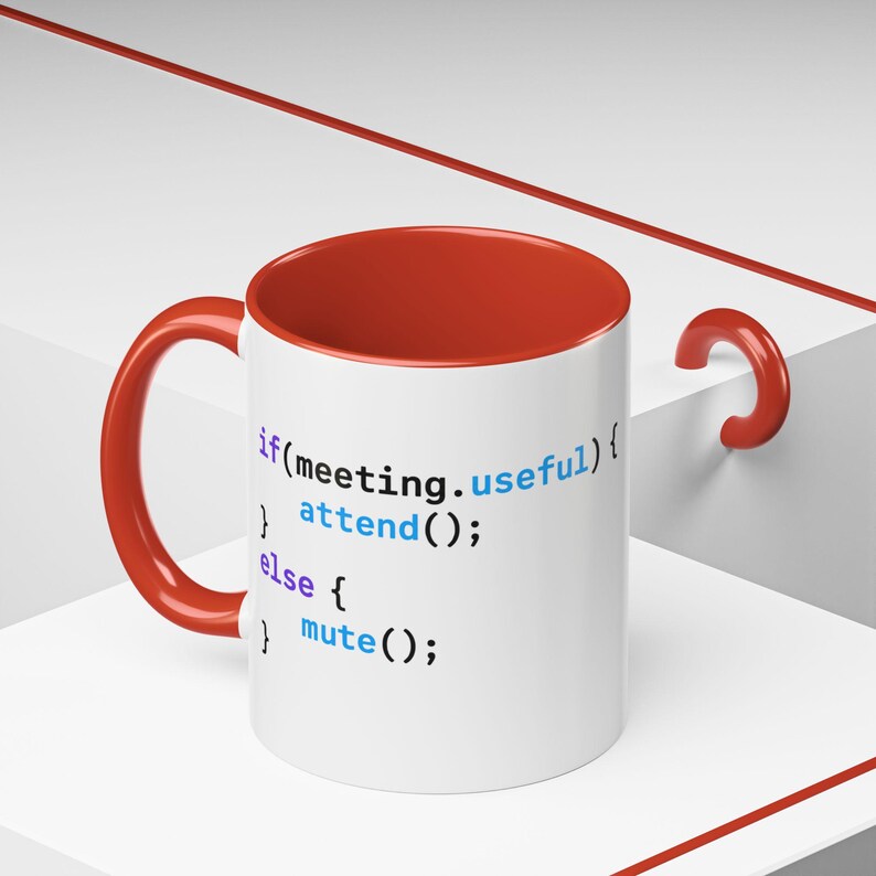 JavaScript Code Snippet Mug Accent Coffee Mug | Programmer Humor image 5