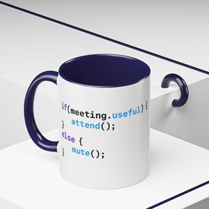 JavaScript Code Snippet Mug Accent Coffee Mug | Programmer Humor image 3