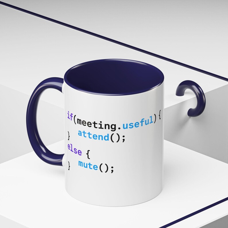 JavaScript Code Snippet Mug Accent Coffee Mug | Programmer Humor image 3