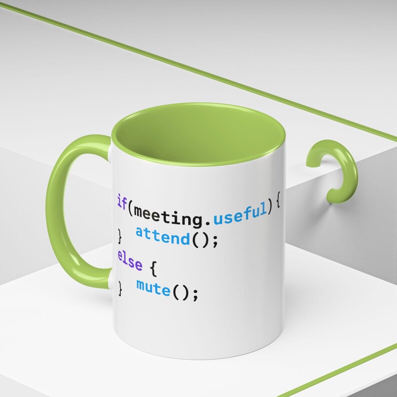 JavaScript Code Snippet Mug Accent Coffee Mug | Programmer Humor image 9