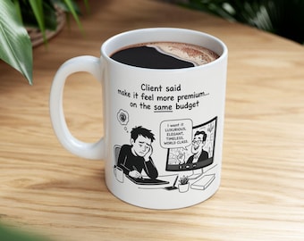 Designer Mug | Budget Coffee Cup | Freelancer Creative Gift