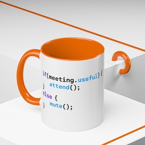 JavaScript Code Snippet Mug Accent Coffee Mug | Programmer Humor image 6