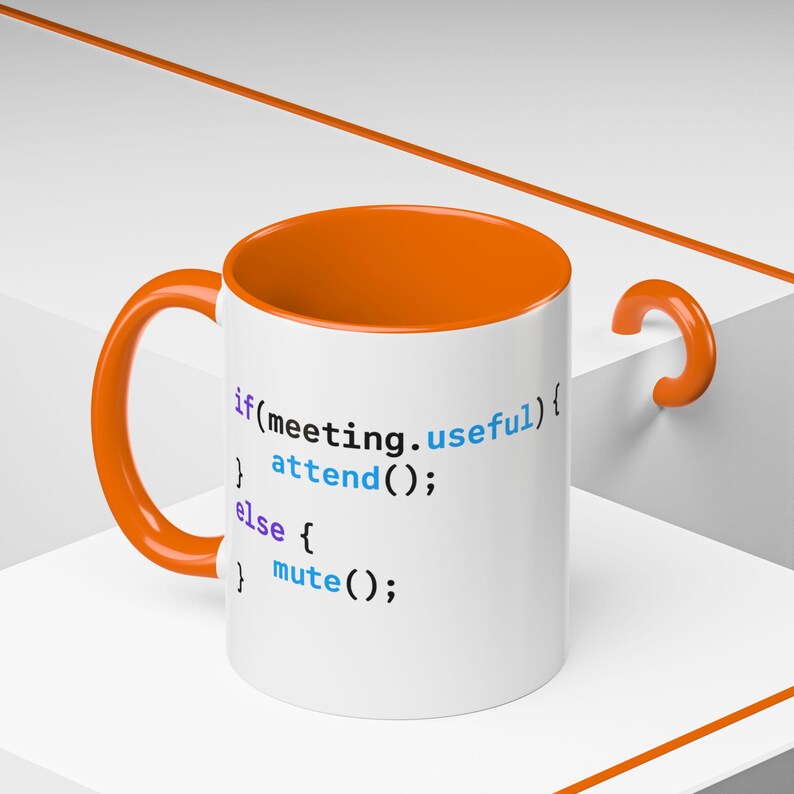 JavaScript Code Snippet Mug Accent Coffee Mug | Programmer Humor image 6