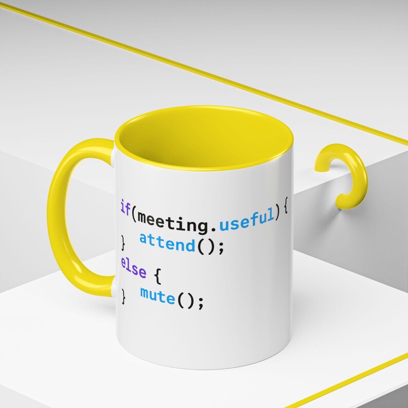 JavaScript Code Snippet Mug Accent Coffee Mug | Programmer Humor image 8