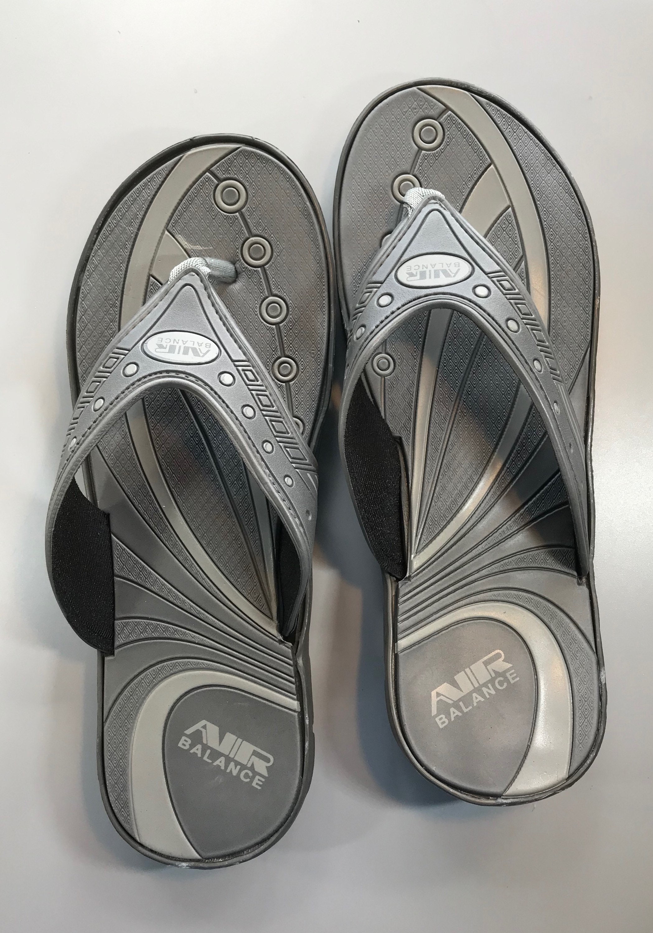 Gett Wett Flip Flops in Two Tone Gray 